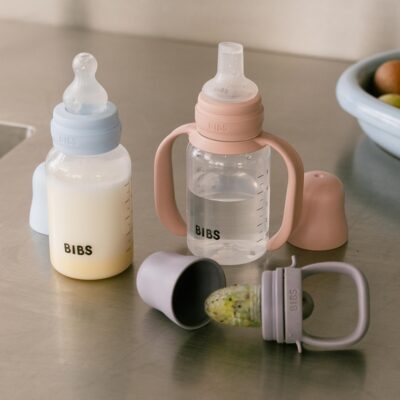 BIBS detská fľaša so silikónovým náustkom 150 ml