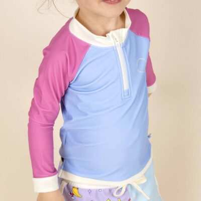 KiETLA ICONIK plavky s UV ochranou - tričko s dlhým rukávom - Purple Pink