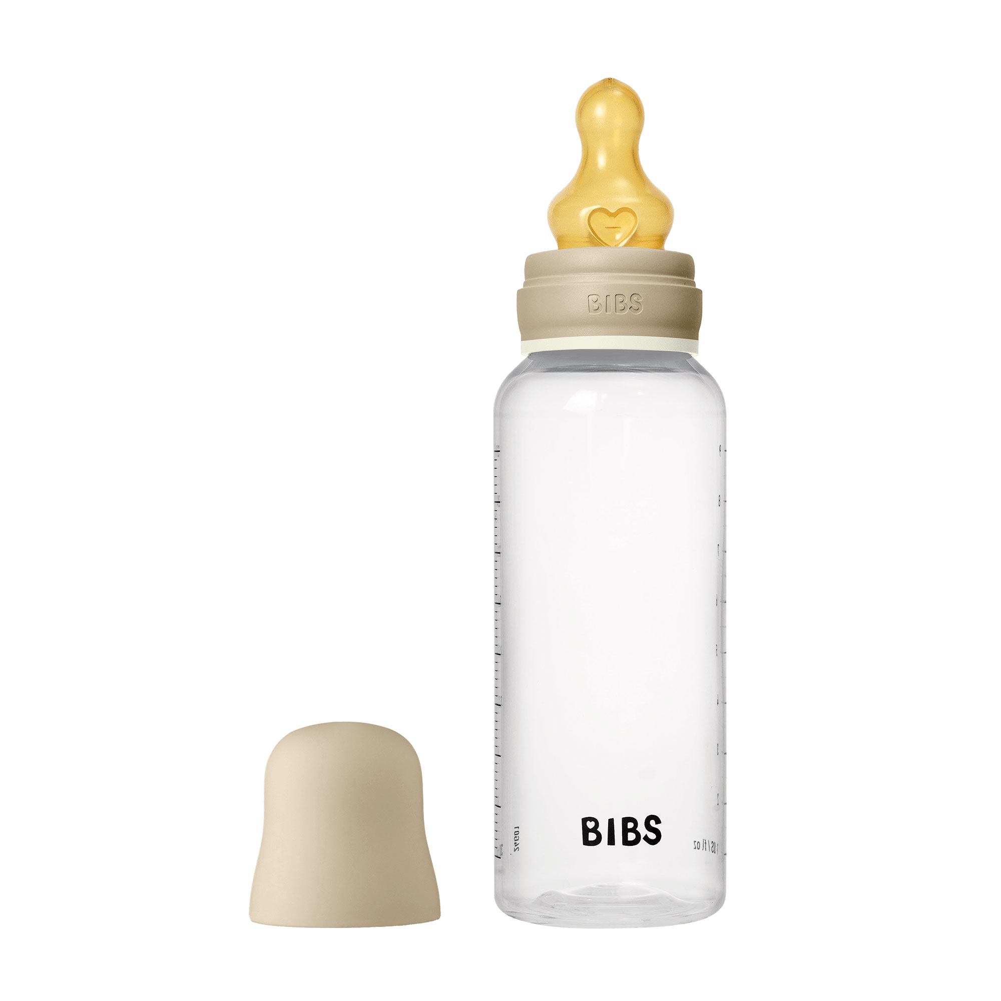 BIBS nočná antikoliková fľaša s kaučukovým cumlíkom 270ml – Obrázok 3